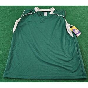 Champro Sports Team Apparel Green Athletic Jersey V Neck Sleeveless Adult 2X